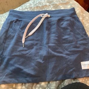 Calvin Klein blue sweat skirt
